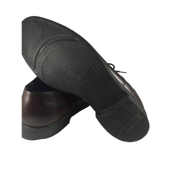 Hush Puppies Mens Oxford Shoes Size 8.5 Extra Wide Burgundy Leather Round Toe - Picture 10 of 12